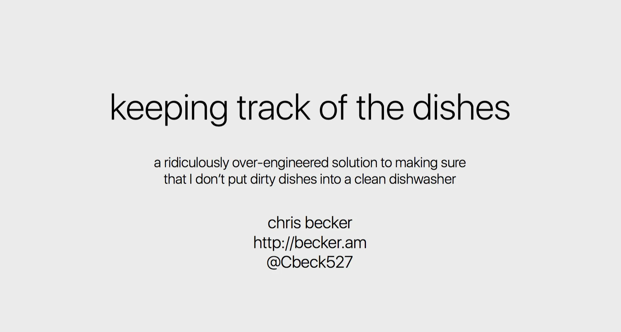 Amazon Alexa Meetup - The Dishwasher App